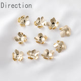 Spring Multicolor Five Petal DIY Flower Earrings Accessory