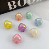 100pcs 18mm Hearts Resin Beads DIY Jewelry Earring/Bracelet Accessory