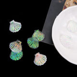40pcs 22*20mm Scallop/Shell Resin Beads DIY Jewelry Earring Pendant