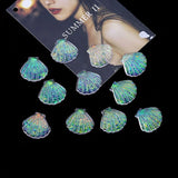 40pcs 22*20mm Scallop/Shell Resin Beads DIY Jewelry Earring Pendant