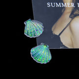 40pcs 22*20mm Scallop/Shell Resin Beads DIY Jewelry Earring Pendant