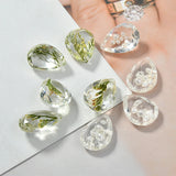 40pcs Cartoon Water Drop Shape Resin Beads DIY Earring Accessory