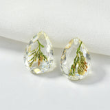 40pcs Cartoon Water Drop Shape Resin Beads DIY Earring Accessory