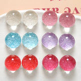 Spring 50pcs/lot Glitter Core Resin Beads for DIY Jewelry