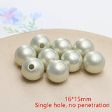 50pcs Geometry Shape Single Hole Beads DIY Jewelry Pendant Accessory