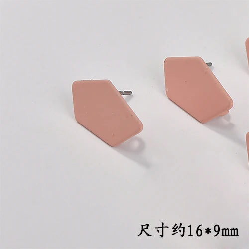 Spring Style Colored Lacquer Irregular Shaped Ear Nails DIY Earrings Jewelry
