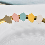 Spring Style Colored Lacquer Irregular Shaped Ear Nails DIY Earrings Jewelry