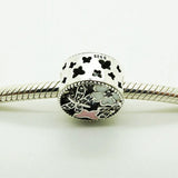 Enamel Flower & Butterfly Beads for Charms Bracelets DIY Silver 925 Jewelry
