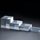 Acrylic Display Cube Riser Pedestal Block for Skin Care Cosmetic Jar Jewelry