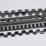 Square Flat Hematite Beads Charm Natural Stone for Jewelry Making