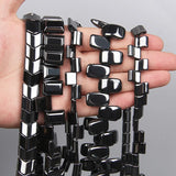 Square Flat Hematite Beads Charm Natural Stone for Jewelry Making