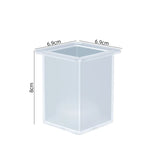 Square Candle Holder Ornament Silicone Mould DIY Crystal Epoxy Resin Mold