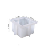 Square Candle Holder Ornament Silicone Mould DIY Crystal Epoxy Resin Mold