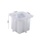 Square Candle Holder Ornament Silicone Mould DIY Crystal Epoxy Resin Mold