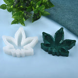 Square Cigar Ashtray Silicone Mold Maple Leaf Casting Epoxy Resin Craft