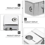 Square Clamp Cross Steel Bracket Clamps Clip Flat Laboratory Stainless