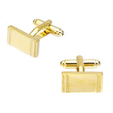 Golden Square Cufflinks French Shirt Groom Wedding Accessory