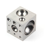 Square Dapping Block With 21 Round Cavities Metal Forming Tools