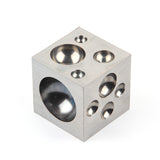 Square Dapping Block With 21 Round Cavities Metal Forming Tools