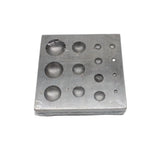 Square Doming Dapping Block Jewelry Punch Forming Tool