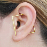Square Earrings 14k Filled s925 Silver Jewelry Minimalist Earrings