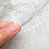 Square Earrings 14k Filled s925 Silver Jewelry Minimalist Earrings