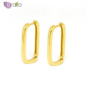 925 Silver Square Earrings Geometric Crystal Jewelry