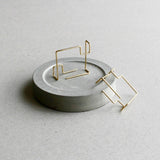 Square Earrings Minimalist Jewelry 925 Silver Brincos Orecchini