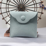 Gray Velvet Envelope Gift Bag Jewelry Pouch