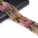 2mm Tourmaline Loose Beads Natural Stones for DIY Jewelry Making
