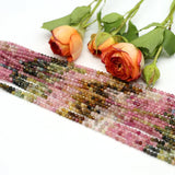 2mm Tourmaline Loose Beads Natural Stones for DIY Jewelry Making
