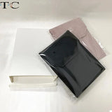 Square Flannelette/Leather Jewelry Organizer Display Roll Bag