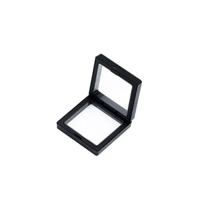 Square Floating Display Case Jewelry Storage Rack Ring Earring Stand Pendant