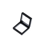 Square Floating Display Case Jewelry Storage Rack Ring Earring Stand Pendant