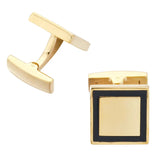 Golden Square Cufflinks for Men's French Shirt