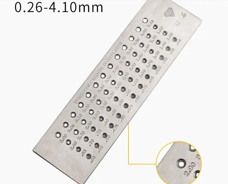 Tungsten Carbide Wire Drawplate Jewelry Tools 20/30 Holes 0.55-7mm