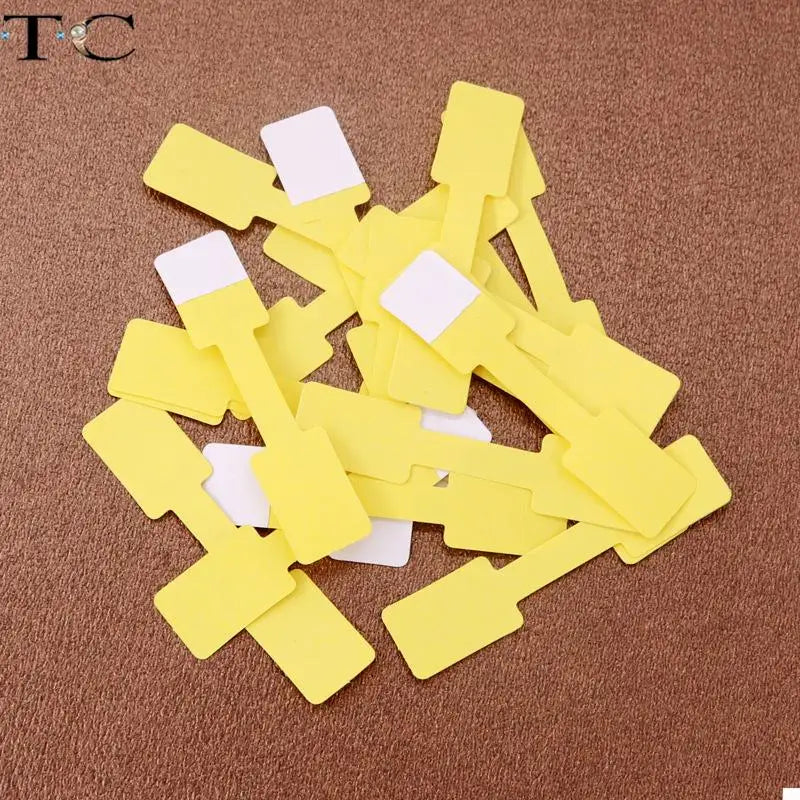 Square Head Self-Adhesive Label Ring Jewelry Tag