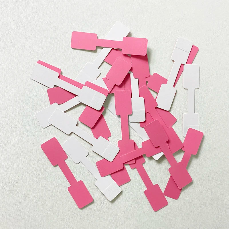 Square Head Self-Adhesive Label Ring Jewelry Tag