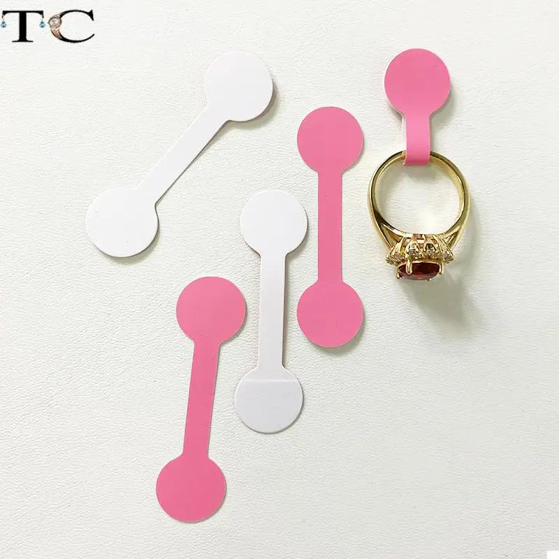 Square Head Self-Adhesive Label Ring Jewelry Tag