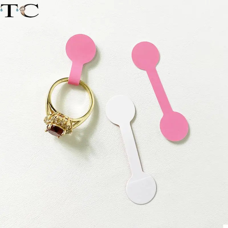 Square Head Self-Adhesive Label Ring Jewelry Tag