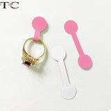 Square Head Self-Adhesive Label Ring Jewelry Tag