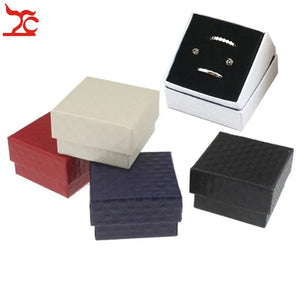 Jewelry Organizer Box Ring Earrings Storage Box Paper Gift Bague Bijoux