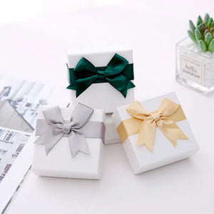 Square Jewelry Organizer Box Display for Engagement Ring Necklace