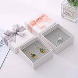 Square Jewelry Organizer Box Display for Engagement Ring Necklace