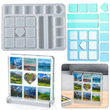 Square Love Heart Photo Frame Resin Mold DIY Decoration Tool