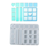 Square Love Heart Photo Frame Resin Mold DIY Decoration Tool