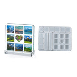 Square Love Heart Photo Frame Resin Mold DIY Decoration Tool