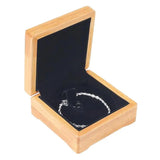 Square Wooden Bracelet Bangle Storage Box Organizer Case