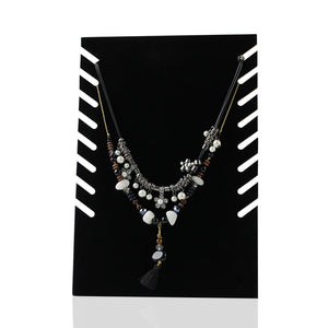 Square Necklace Bust Display Rack Jewelry Pendant Chain Display Holder
