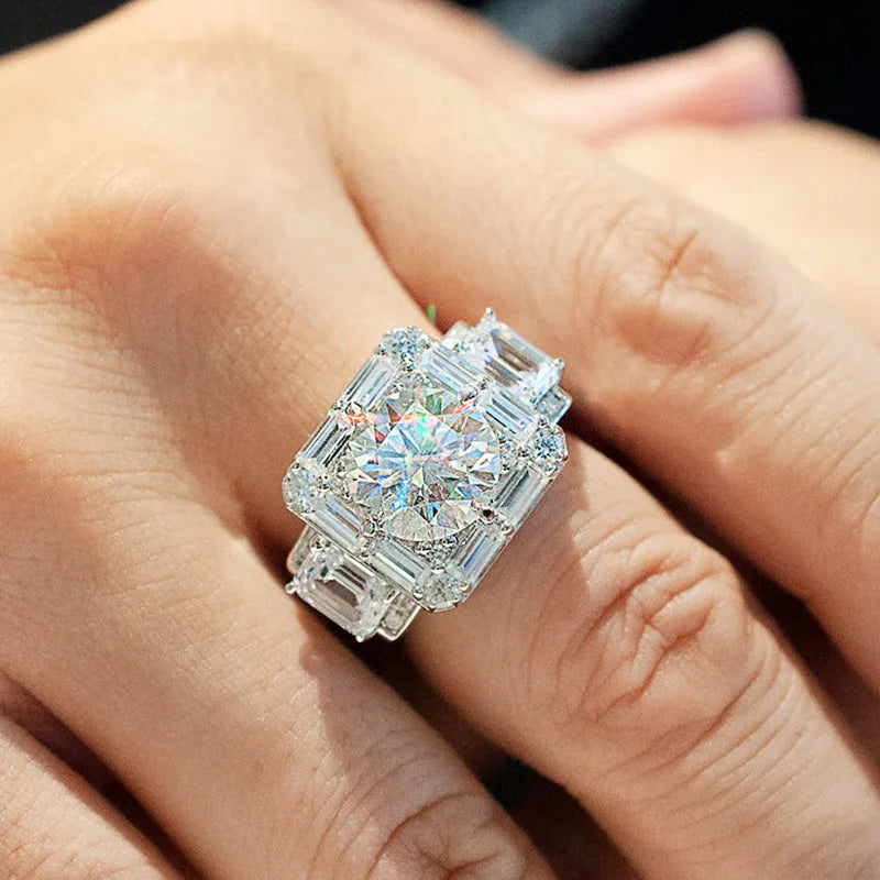 Vintage Cubic Zirconia Wedding Bands for Women/Men